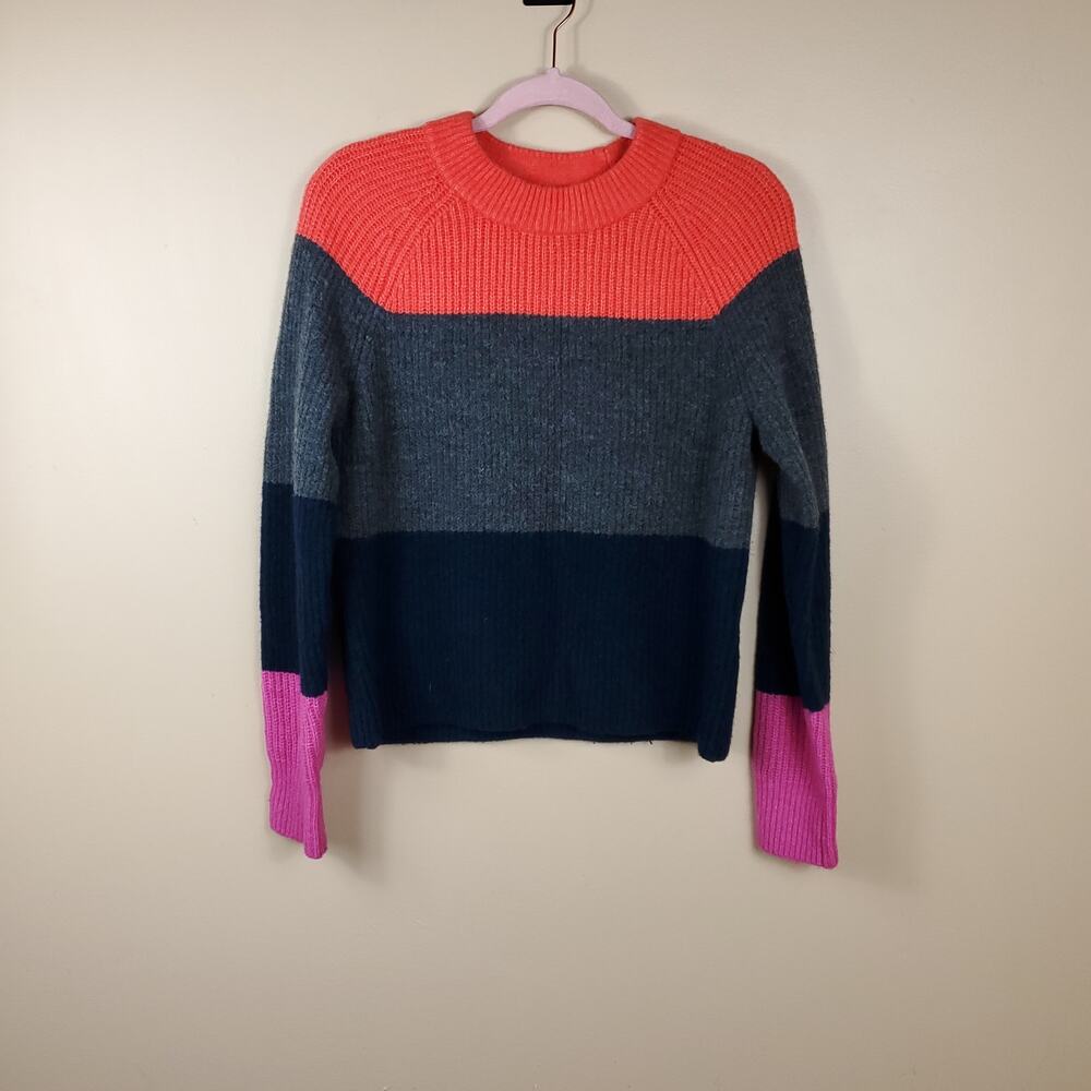 Banana Republic Striped Ribbed Crewneck Sweater Size S